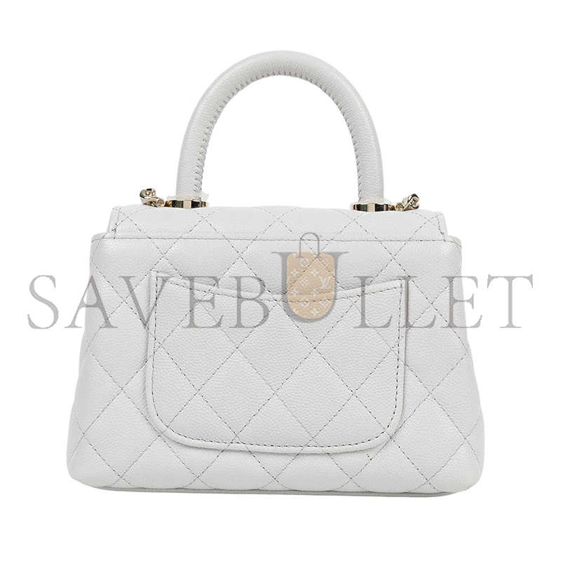 Ch**el mini flap bag with top handle ap4244 (14.5*11.5*5.5cm)